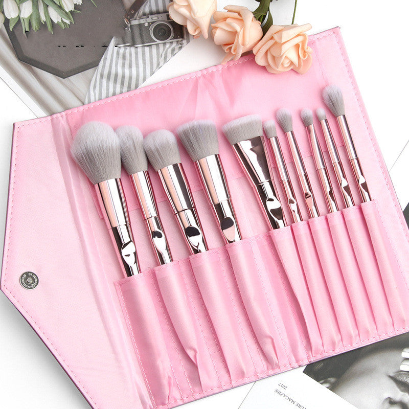10 wet And Wild Makeup Brushes Set With Brush Bag Makeup Tools 10 wet And Wild Makeup Brushes Set With Brush Bag Makeup Tools